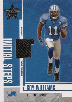 2004 Leaf Rookies & Stars - Initial Steps Shoe #IS-6 Roy Williams Front