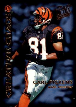 1996 Ultra Sensations - Creative Chaos #8I Terrell Davis / Carl Pickens Front