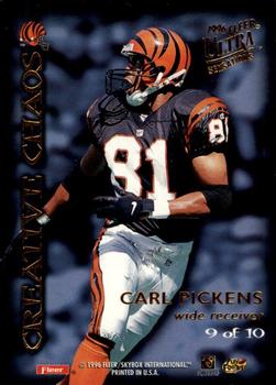 1996 Ultra Sensations - Creative Chaos #9G Carl Pickens / Jerry Rice Back