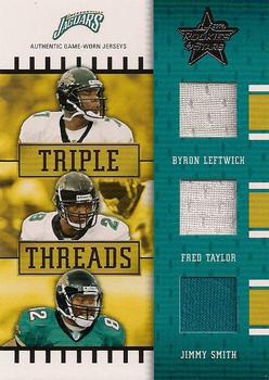 2004 Leaf Rookies & Stars - Triple Threads #TT-13 Byron Leftwich / Fred Taylor / Jimmy Smith Front