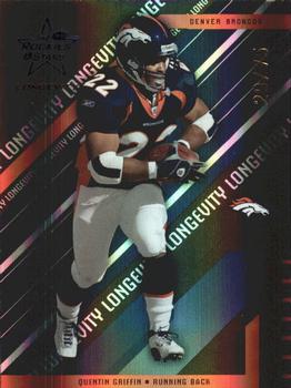 2004 Leaf Rookies & Stars Longevity - Black #29 Quentin Griffin Front