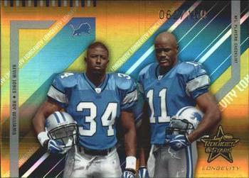 2004 Leaf Rookies & Stars Longevity - Gold #99 Kevin Jones / Roy Williams Front