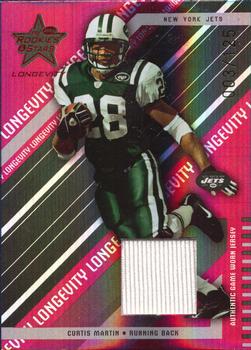 2004 Leaf Rookies & Stars Longevity - Materials Ruby #64 Curtis Martin Front
