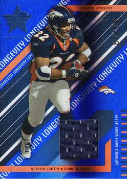 2004 Leaf Rookies & Stars Longevity - Materials Sapphire #29 Quentin Griffin Front