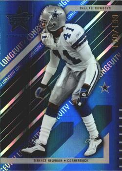 2004 Leaf Rookies & Stars Longevity - Sapphire #26 Terence Newman Front