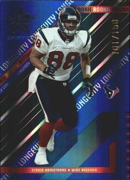 2004 Leaf Rookies & Stars Longevity - Sapphire #136 Derick Armstrong Front