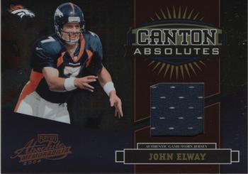 2004 Playoff Absolute Memorabilia - Canton Absolutes Jersey Bronze #CA-14 John Elway Front
