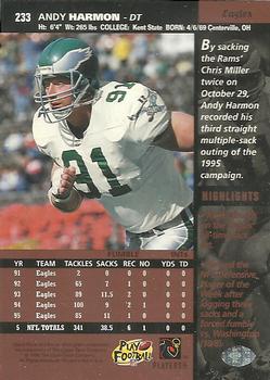 1996 Upper Deck #233 Andy Harmon Back