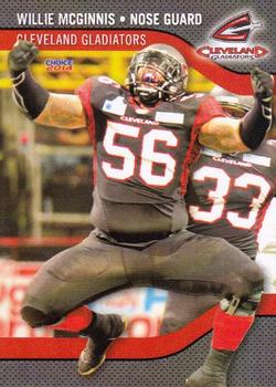 2014 Choice Cleveland Gladiators (AFL) #10 Willie McGinnis Front
