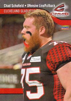 2014 Choice Cleveland Gladiators (AFL) #15 Chad Schofield Front