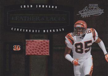 2004 Playoff Absolute Memorabilia - Leather and Laces #LL-4 Chad Johnson Front