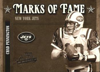 2004 Playoff Absolute Memorabilia - Marks of Fame #MOF-5 Chad Pennington Front