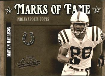 2004 Playoff Absolute Memorabilia - Marks of Fame #MOF-17 Marvin Harrison Front