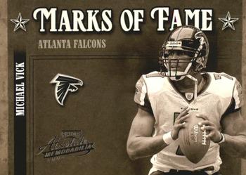 2004 Playoff Absolute Memorabilia - Marks of Fame #MOF-18 Michael Vick Front