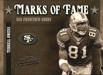 2004 Playoff Absolute Memorabilia - Marks of Fame #MOF-23 Terrell Owens Front