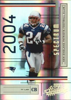 2004 Playoff Absolute Memorabilia - Spectrum #85 Ty Law Front
