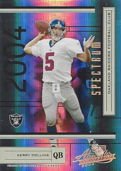2004 Playoff Absolute Memorabilia - Spectrum #92 Kerry Collins Front