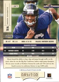 2004 Playoff Absolute Memorabilia - Spectrum #187 Clarence Moore Back