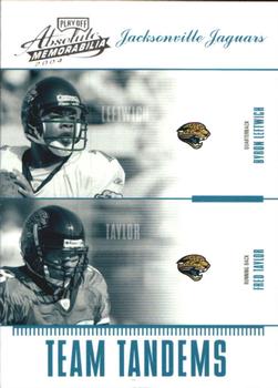 2004 Playoff Absolute Memorabilia - Team Tandems #TAN-11 Byron Leftwich / Fred Taylor Front