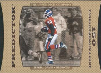 1996 Upper Deck - Predictors: Hobby #PH11 Terrell Davis Front