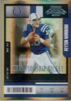 2004 Playoff Contenders - Championship Ticket #45 Peyton Manning Front