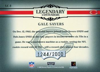 2004 Playoff Contenders - Legendary Contenders Orange #LC-3 Gale Sayers Back