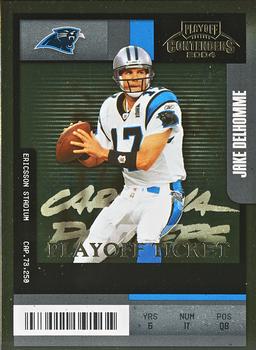 2004 Playoff Contenders - Playoff Ticket #16 Jake Delhomme Front
