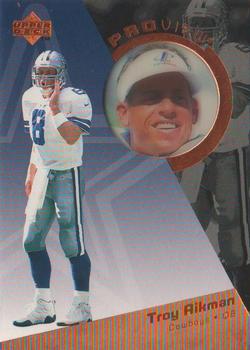 1996 Upper Deck - Proview #PV8 Troy Aikman Front
