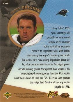 1996 Upper Deck - Proview #PV14 Kerry Collins Back