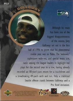 1996 Upper Deck - Proview #PV25 Joey Galloway Back