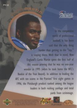 1996 Upper Deck - Proview #PV28 Curtis Martin Back