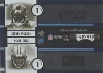 2004 Playoff Contenders - Round Numbers Blue #RN-12 Reggie Williams / Chris Perry / Steven Jackson / Kevin Jones Back