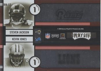 2004 Playoff Contenders - Round Numbers Red #RN-12 Reggie Williams / Chris Perry / Steven Jackson / Kevin Jones Back