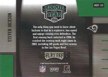 2004 Playoff Contenders - ROY Contenders Green #ROY-10 Steven Jackson  Back