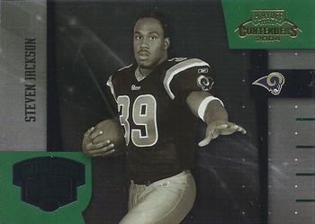 2004 Playoff Contenders - ROY Contenders Green #ROY-10 Steven Jackson  Front