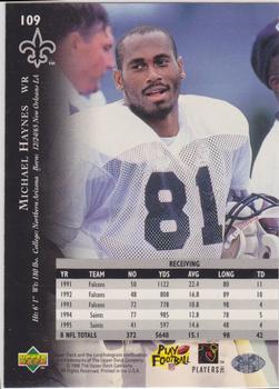 1996 Upper Deck Silver Collection #109 Michael Haynes Back