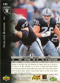 1996 Upper Deck Silver Collection #141 Oakland Raiders Offensive Line Back