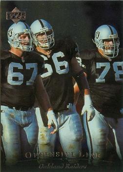 1996 Upper Deck Silver Collection #141 Oakland Raiders Offensive Line Front