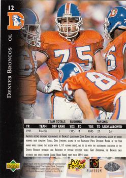 1996 Upper Deck Silver Collection #12 Denver Broncos Offensive Line Back