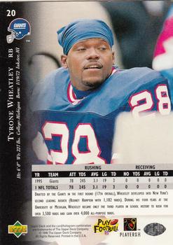 1996 Upper Deck Silver Collection #20 Tyrone Wheatley Back