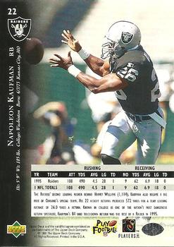 1996 Upper Deck Silver Collection #22 Napoleon Kaufman Back