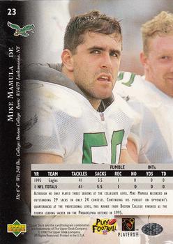 1996 Upper Deck Silver Collection #23 Mike Mamula Back