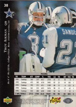 1996 Upper Deck Silver Collection #38 Troy Aikman Back