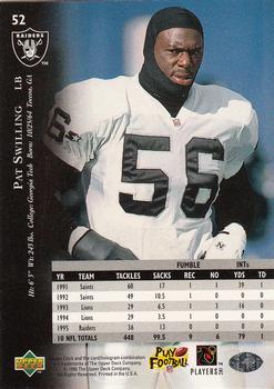 1996 Upper Deck Silver Collection #52 Pat Swilling Back