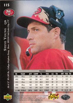 1996 Upper Deck Silver Collection #115 Steve Young Back