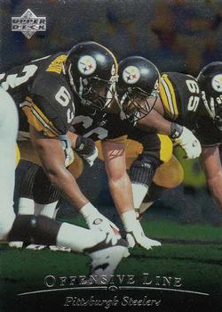 1996 Upper Deck Silver Collection #181 Pittsburgh Steelers Offensive Line Front