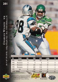 1996 Upper Deck Silver Collection #201 Charles Wilson Back