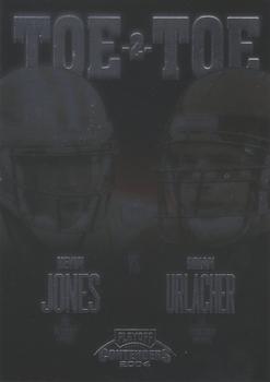 2004 Playoff Contenders - Toe 2 Toe #TT-10 Kevin Jones / Brian Urlacher Front