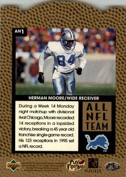 1996 Upper Deck Silver Collection - All-NFL Team #AN1 Herman Moore Back