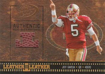 2004 Playoff Hogg Heaven - Leather in Leather #LL-7 Jeff Garcia Front